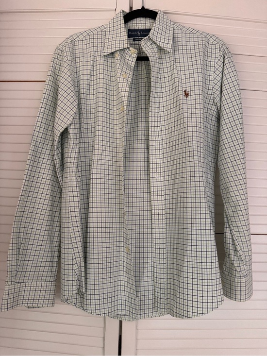 Ralph Lauren Other - Ralph Lauren White and Light Green Checked Button-Down Shirt